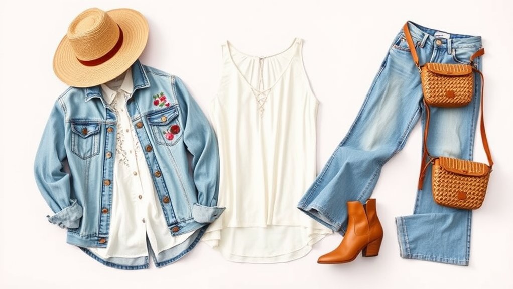 denim wszechstronny styl wiejski