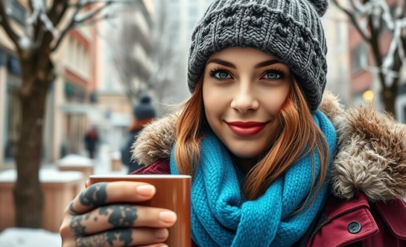 noś ciepłe zimowe ubrania